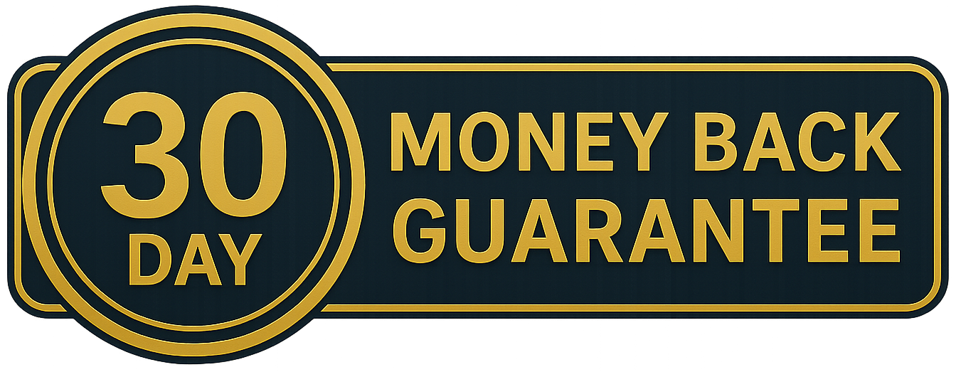 30 Day Money Back Guarantee